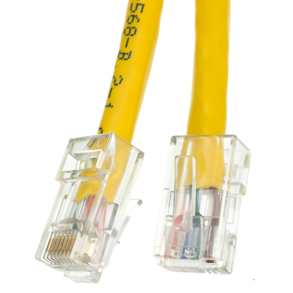 Cat6 Bootless Patch Cable, Tipped and Tested